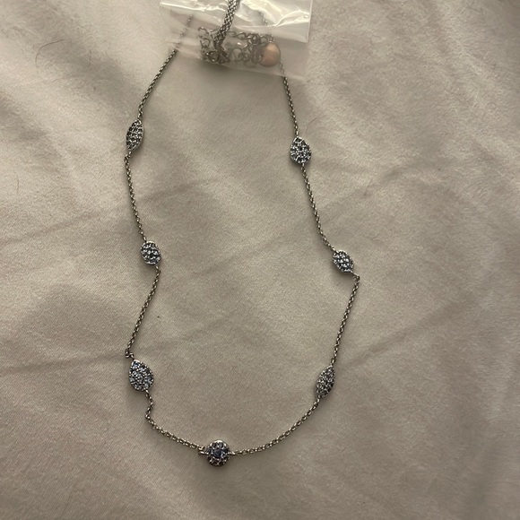 NWT Lab Created Light Sapphire Necklace - Picture 4 of 6